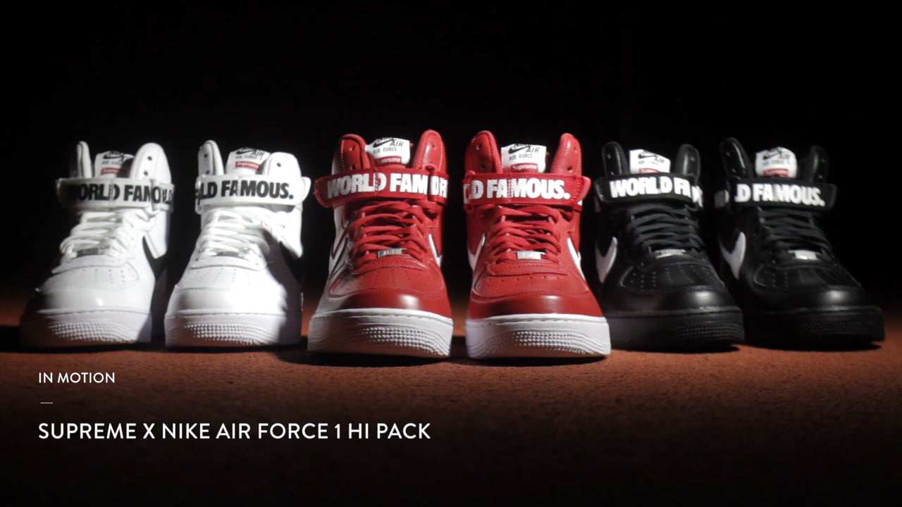 IN MOTION: Supreme x Nike AF1